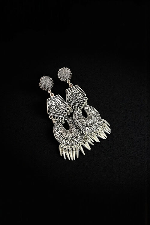 Western German silver earrings