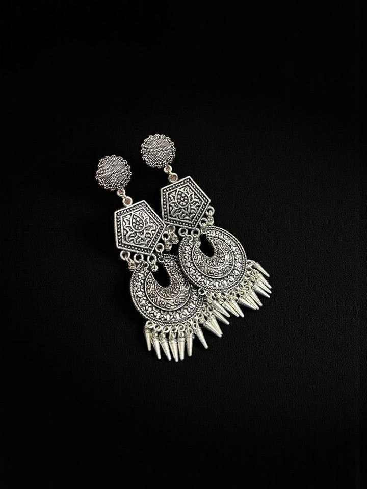Western German silver earrings