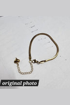 B-107-18k Gold Plated Stainless Steel Tarnish Free Waterproof Female Jewellery