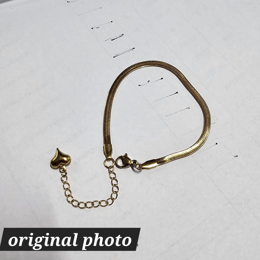 B-107-18k Gold Plated Stainless Steel Tarnish Free Waterproof Female Jewellery