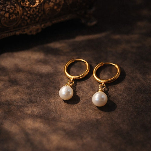 Shoperly ES-233 18k Gold Plated Stainless Steel Tarnish Free Waterproof Female Jewellery