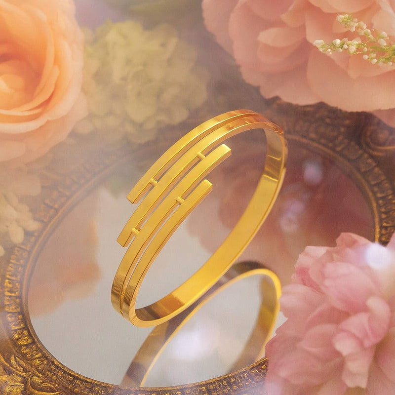 Zingy Bracelet 18k Gold Plated Stainless Steel Tarnish Free Waterproof Female Jewellery