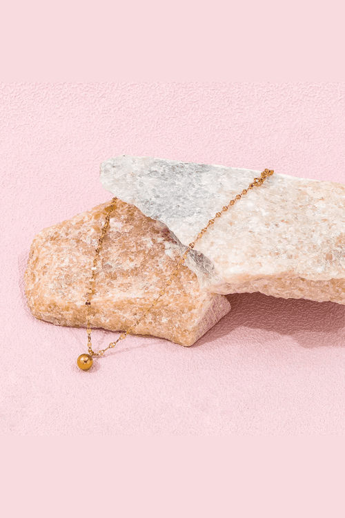 Aganya kreation Anklet Ismeria – 18k Gold Plated Stainless Steel Tarnish Free anklet