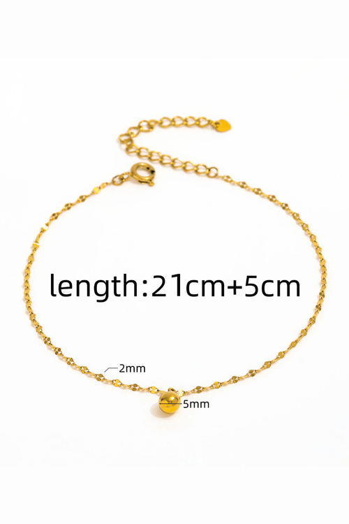 Aganya kreation Anklet Ismeria – 18k Gold Plated Stainless Steel Tarnish Free anklet