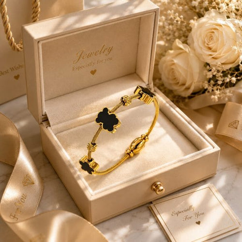 Aganya kreation B-118 18k Gold Plated Stainless Steel Tarnish Free Waterproof Female Jewellery
