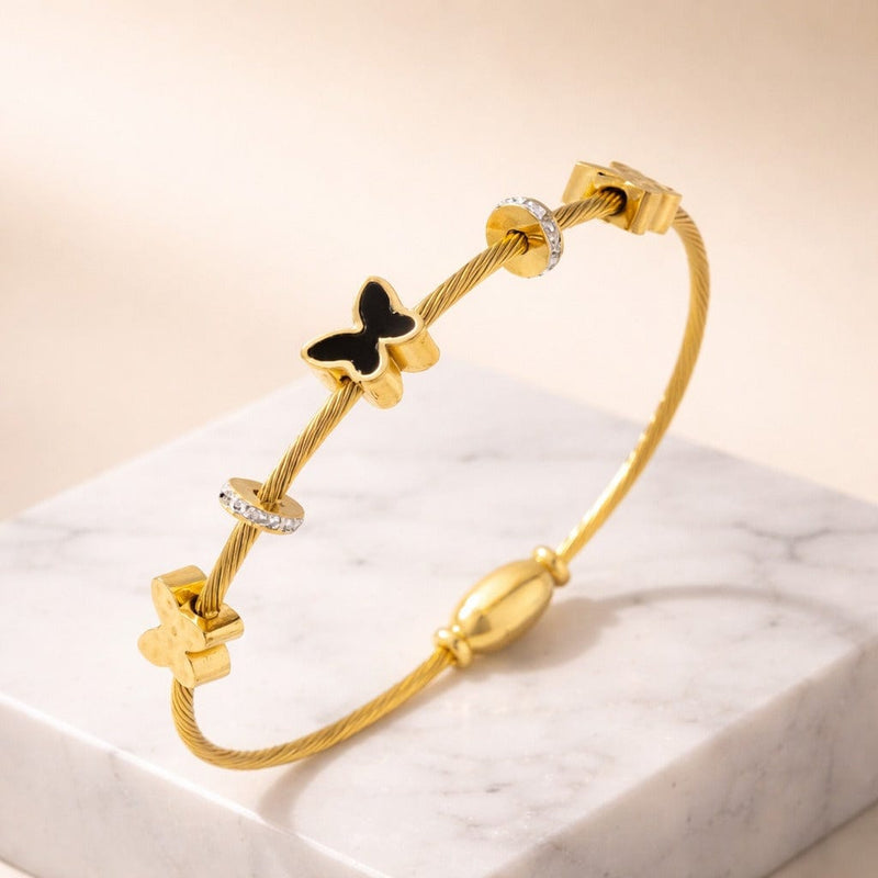 B-121 18k Gold Plated Stainless Steel Tarnish Free Waterproof Female Jewellery