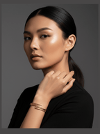 Aganya kreation B-143 – 18k Gold Plated Stainless Steel Tarnish Free Waterproof Female Jewellery