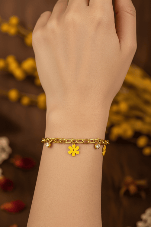 B-183-18k Gold Plated Stainless Steel Tarnish Free Waterproof Female Jewellery