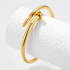 B-37 18k Gold Plated Stainless Steel Tarnish Free Waterproof Female bracelet