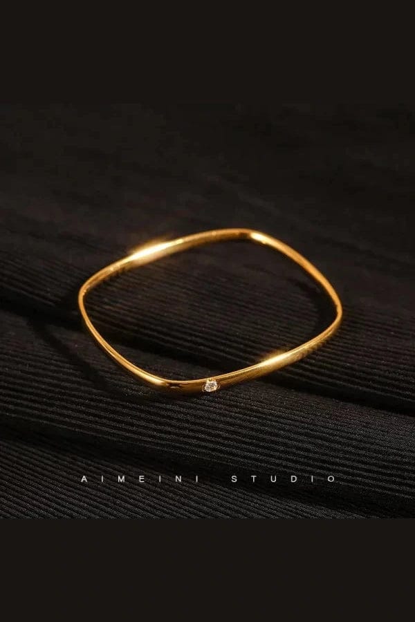 Aganya kreation B-50 – 18k Gold Plated Stainless Steel Tarnish Free Waterproof Female Jewellery