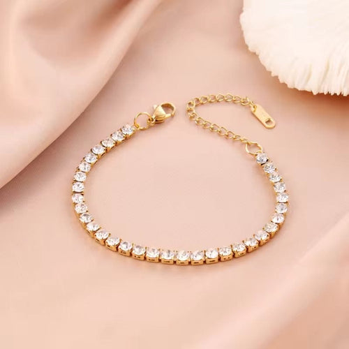 B-63 18k Gold Plated Stainless Steel Tarnish Free Waterproof Female Jewellery