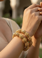 Aganya kreation Bangles Aarambh Antique Gold Statement Kada 2.2
