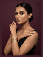 Aganya kreation Bangles Ahalya Bangles - Elegant Gold Polish Brass Jewelry