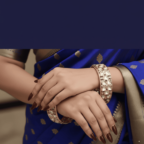 Aganya kreation Bangles Asthika polki kundan bangles