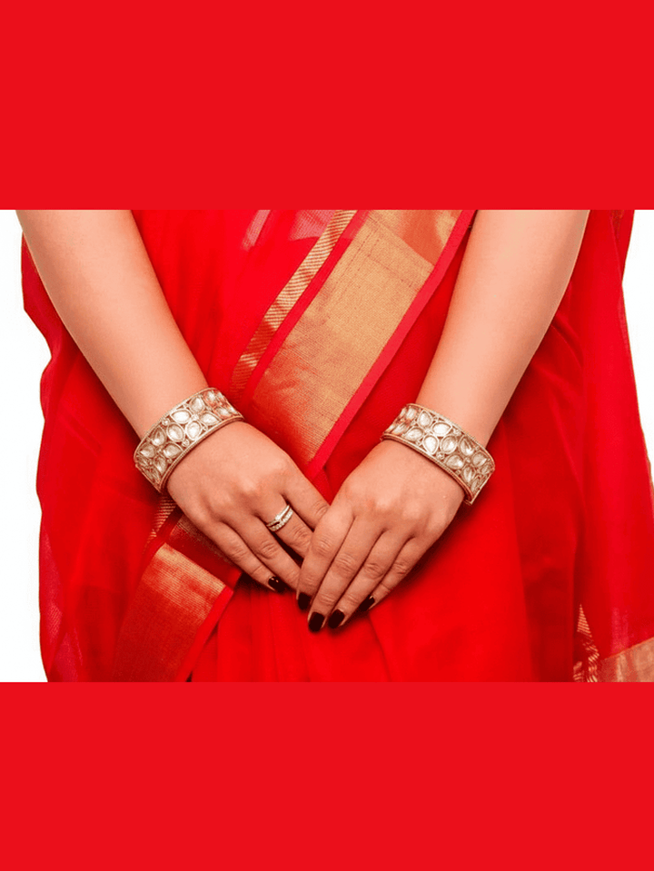 Aganya kreation Bangles Asthika polki kundan bangles