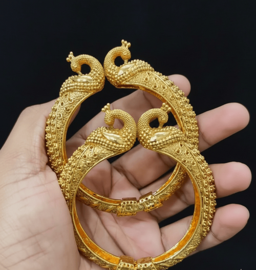 Aganya kreation Bangles Ethnic Peacock Inspired Designer Kada Bangles 2.4