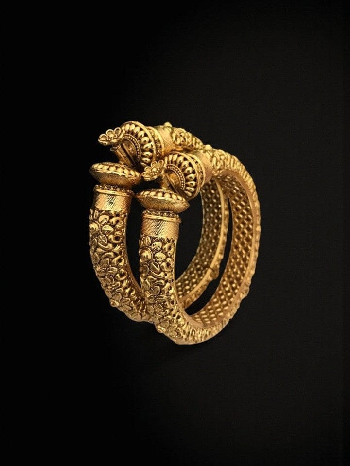 Aganya kreation Bangles Exquisite Mohini Bangles - Handcrafted Gold Plated Elegance
