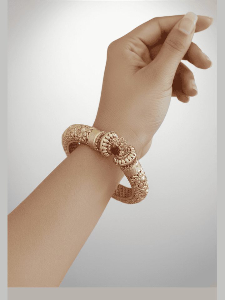 Aganya kreation Bangles Exquisite Mohini Bangles - Handcrafted Gold Plated Elegance 2.4
