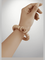 Aganya kreation Bangles Exquisite Mohini Bangles - Handcrafted Gold Plated Elegance 2.4