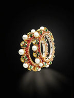 Aganya kreation Bangles Gaurangi Rajwadi Jadau Bangles - Ethnic Elegance
