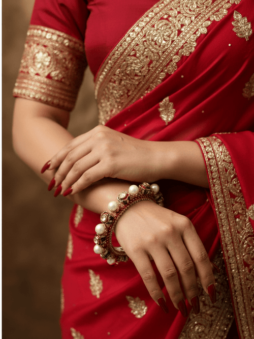 Aganya kreation Bangles Gaurangi Rajwadi Jadau Bangles - Ethnic Elegance