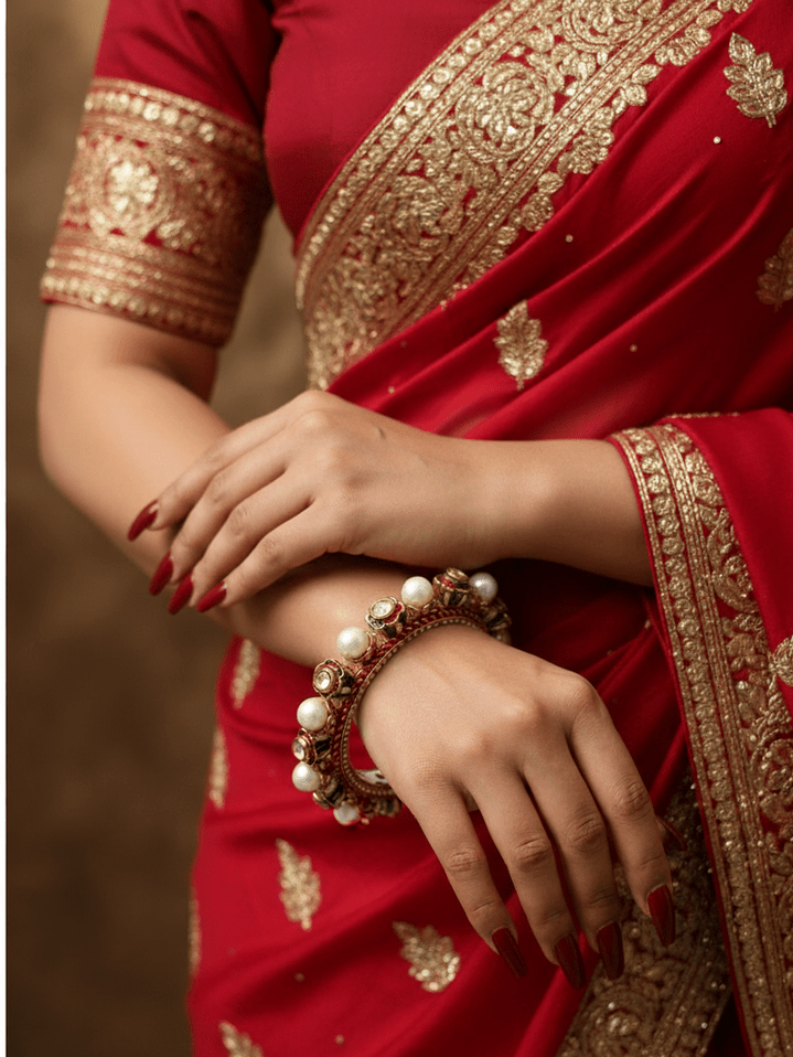 Aganya kreation Bangles Gaurangi Rajwadi Jadau Bangles - Ethnic Elegance