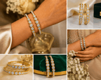 Aganya kreation Bangles Liara Bangles - Elegant Gold-Plated Copper Alloy Jewelry