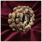 Aganya kreation Bangles Nidhi Jadau Rajwadi Meenakari Bangles - Ethnic Elegance