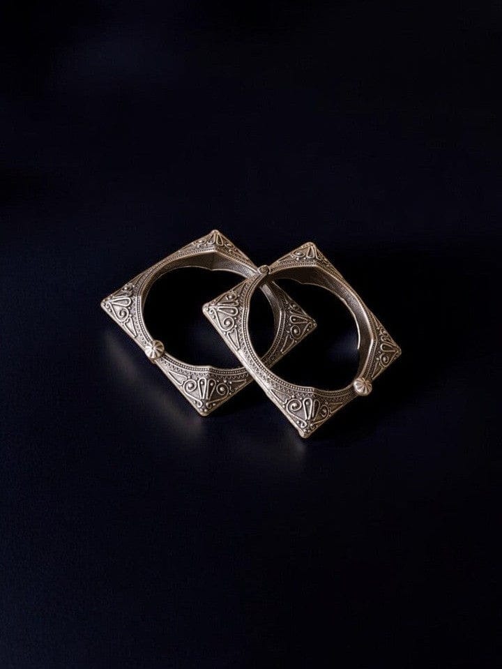 Aganya kreation Bangles Nisha Silver Bangles - Ethnic & Western Style Jewelry