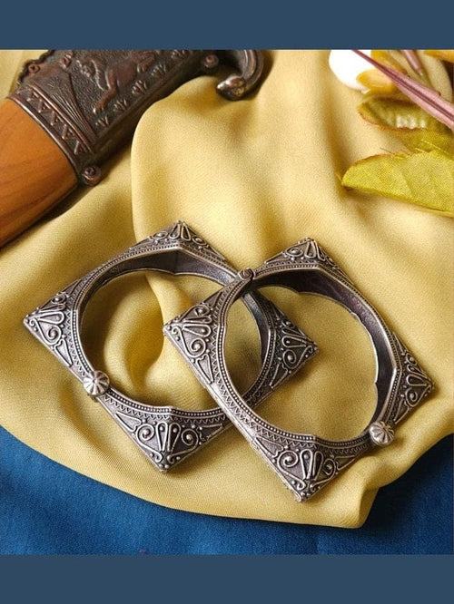 Aganya kreation Bangles Nisha Silver Bangles - Ethnic & Western Style Jewelry