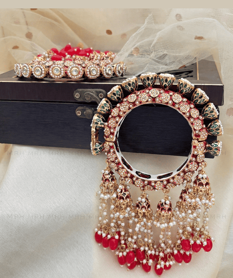 Aganya kreation Bangles Noor-e-kangan rajwadi jhumki bangles