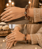 Aganya kreation Bangles Rajwadi Kundan Meenakari Openable Bangles for Women – Red Green Designer Traditional Kada 2.2