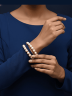 Aganya kreation Bangles Real Pearl Indrani Bangles - Elegance Redefined