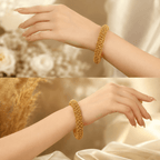Aganya kreation Bangles Ridhika Heritage Matt Finish Gold Bangles