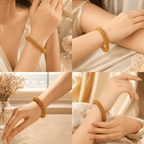 Aganya kreation Bangles Ridhika Heritage Matt Finish Gold Bangles