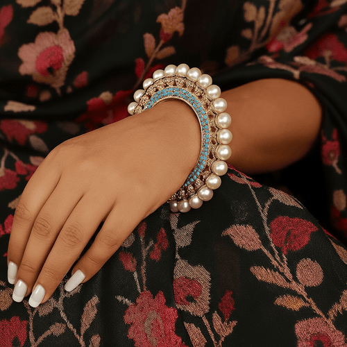 Aganya kreation Bangles Sakshi Rajwadi Jadau Bangles - Ethnic Elegance