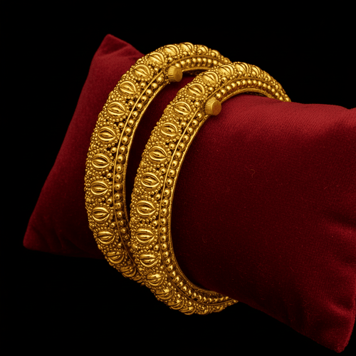 Aganya kreation Bangles Shantika Polki Bangles - Elegant Brass Jewelry 2.4