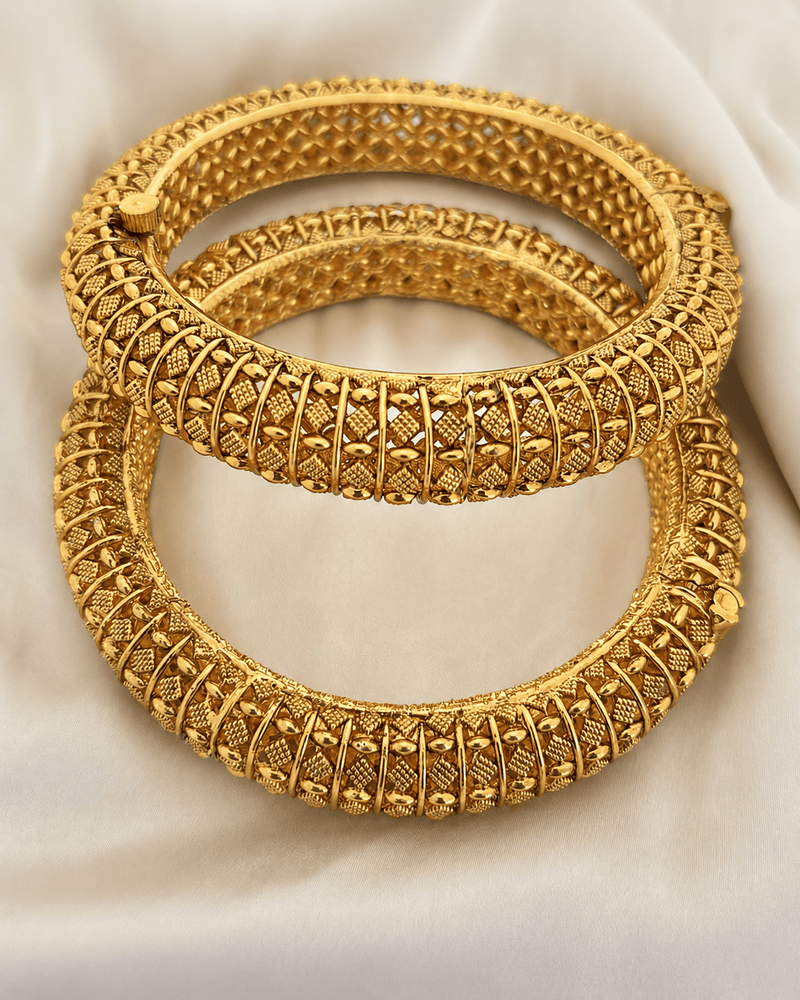 Aganya kreation Bangles Sharvani Heritage Gold  Matt Finish Designer Bangles for Women