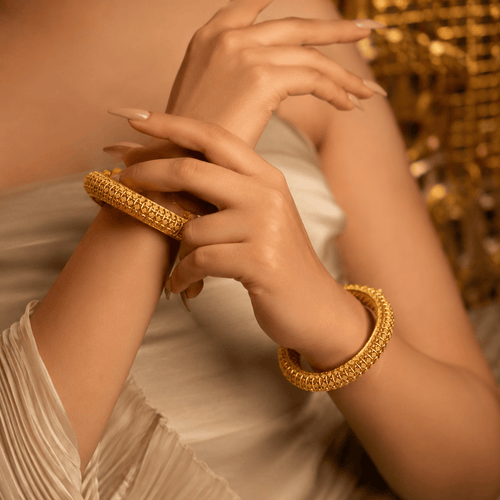 Aganya kreation Bangles Sharvani Heritage Gold  Matt Finish Designer Bangles for Women 2.4