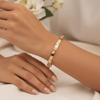 Aganya kreation Bracelet B-191 18k Gold Plated Stainless Steel Tarnish Free Waterproof Female Jewellery