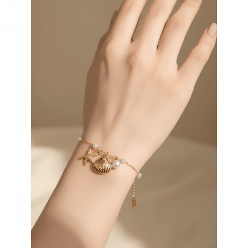 Aganya kreation Bracelet B-89 18k Gold Plated Stainless Steel Tarnish Free Waterproof Female Jewellery