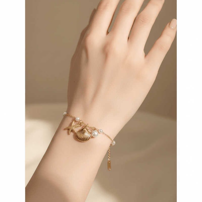 Aganya kreation Bracelet B-89 18k Gold Plated Stainless Steel Tarnish Free Waterproof Female Jewellery
