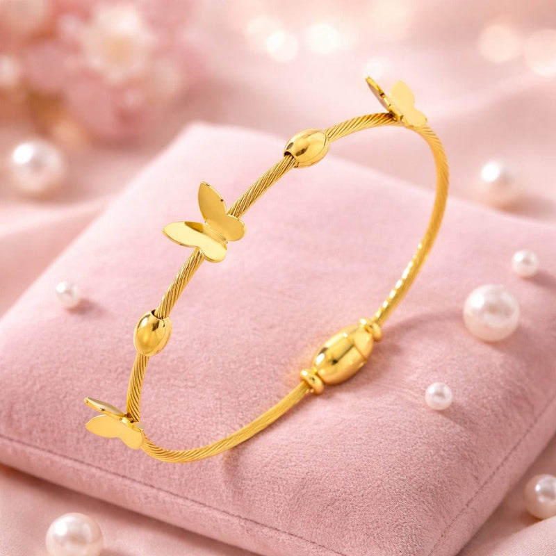 B-122 18k Gold Plated Stainless Steel Tarnish Free Waterproof Female Jewellery