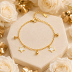 Aganya kreation Bracelet Iona bracelet– 18k Gold Plated Stainless Steel Tarnish Free Waterproof Female Jewellery