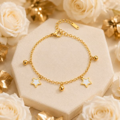 Aganya kreation Bracelet Iona bracelet– 18k Gold Plated Stainless Steel Tarnish Free Waterproof Female Jewellery