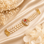 Aganya kreation Bracelet Tiana Freshwater Pearl Charm Bracelet for women