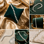 Aganya kreation Bracelet Zirconia Heart Link Bracelet for Women – Silver Finish | Handset Designer Jewellery