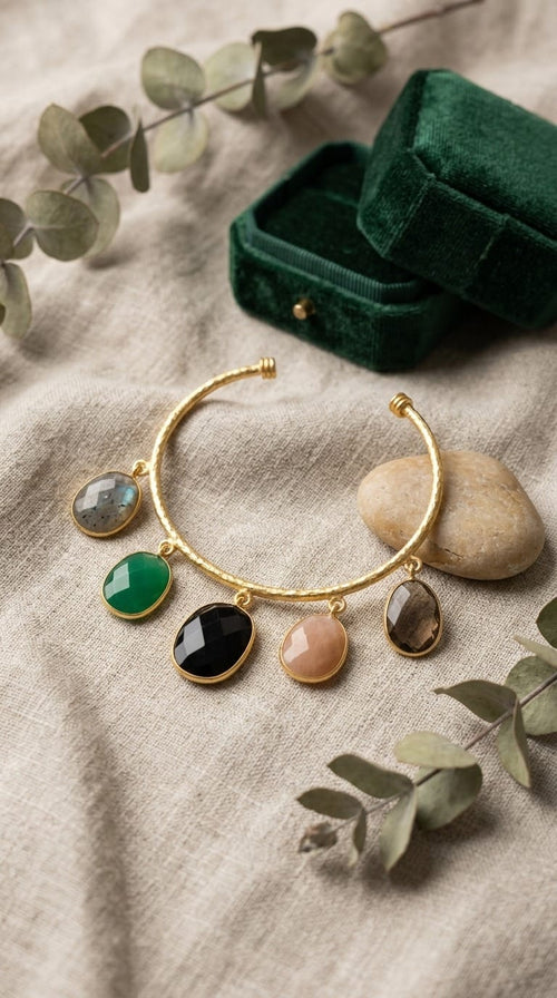 Aganya kreation Bracelets Akshara Bracelet - Elegant Natural Quartz Jewelry Multi 2
