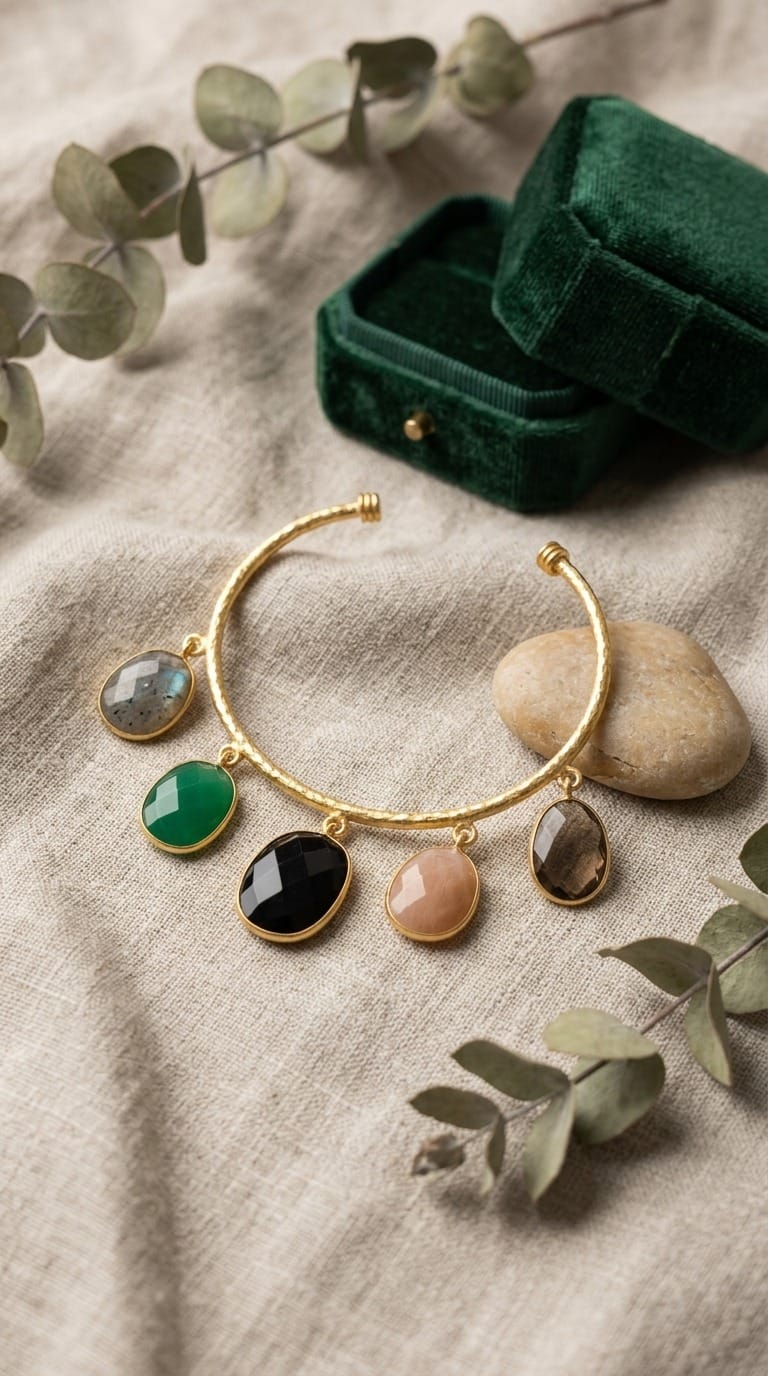 Aganya kreation Bracelets Akshara Bracelet - Elegant Natural Quartz Jewelry Multi 2