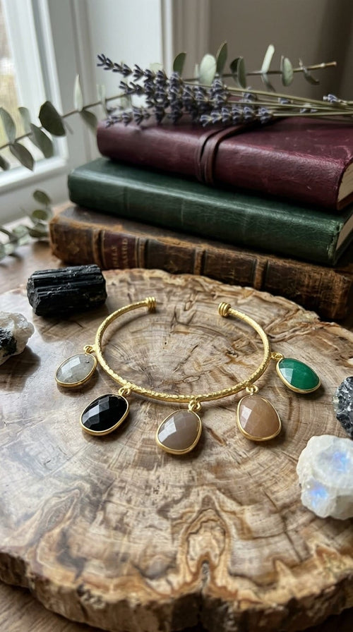 Aganya kreation Bracelets Akshara Bracelet - Elegant Natural Quartz Jewelry Multi 2